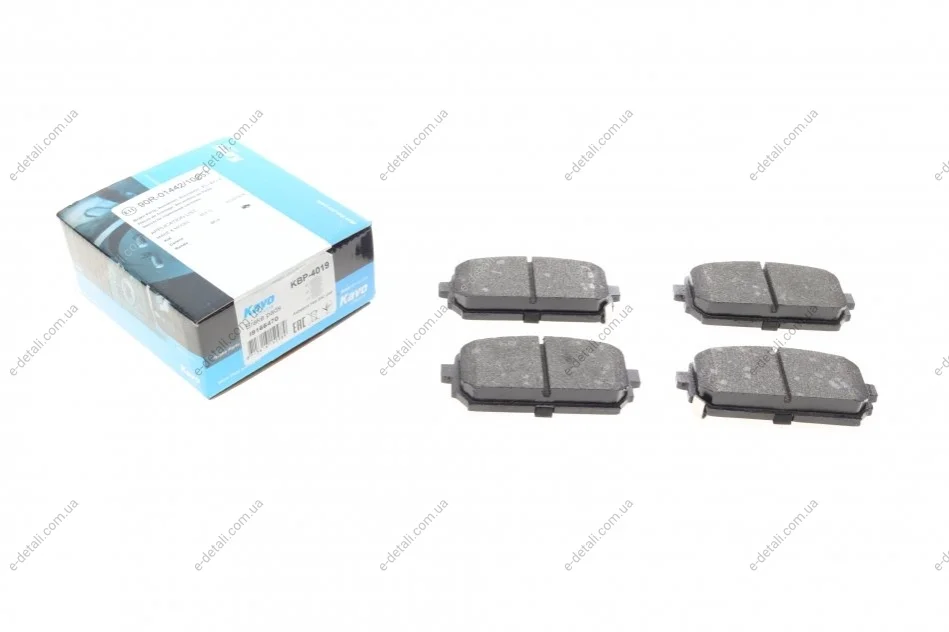 Колодки тормозные (задние) Kia Carens III 06- (100.7x42) KAVO KBP-4019 (фото 1)