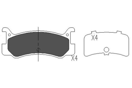 PARTS MAZDA Колодки торм. задние 323 1,6GT -93, MX-3/MX-5 KAVO KBP-4535