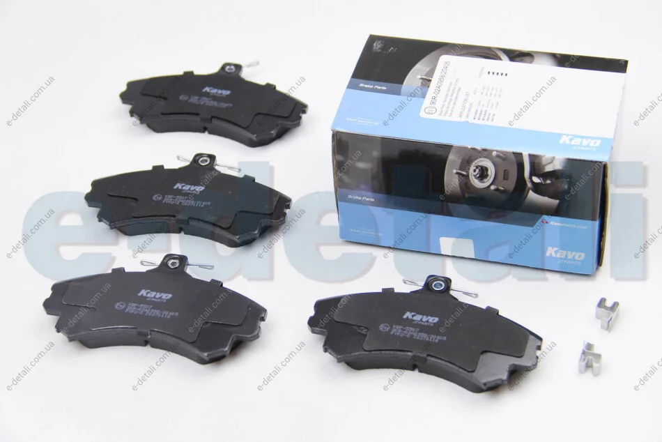 Колодки гальмівні (передні) Mitsubishi Carisma 1.6i/1.8 16V/1.9 TD 95-06 KAVO KBP-5507 (фото 1)