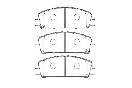 PARTS NISSAN Гальмівні колодки передн. INFINITI QX56 5,5 12- KAVO KBP-6611