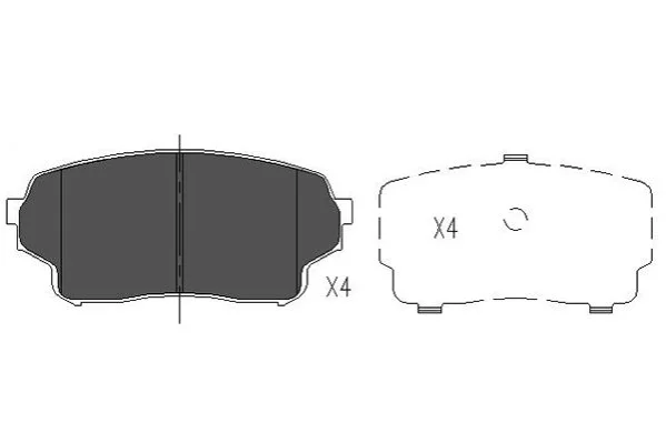 PARTS SUZUKI Гальмівні колодки передн.Grand Vitara 1.9d 2.0HDI 01- KAVO KBP-8511 (фото 1)
