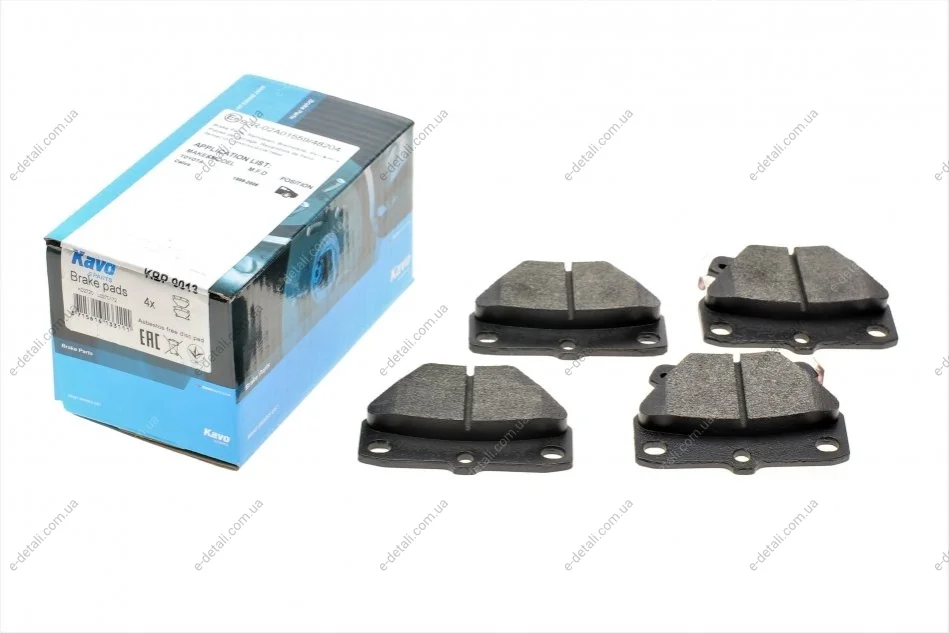 Колодки тормозные (задние) Toyota Corolla/Yaris 99-07 KAVO KBP-9013 (фото 1)