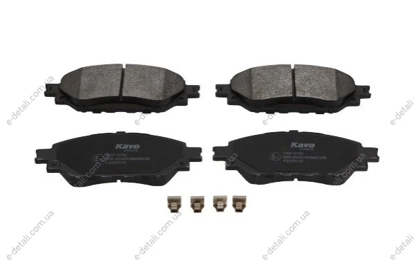 PARTS TOYOTA Гальмівні колодки HILUX VIII 2.4 D 4WD 15- KAVO KBP-9152 (фото 1)