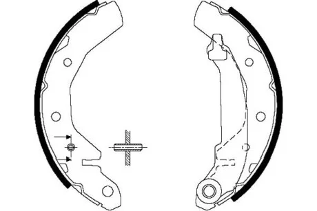 PARTS DAEWOO Гальмівні колодки барабанні Matiz 0,8/1,0 98- KAVO KBS-1407