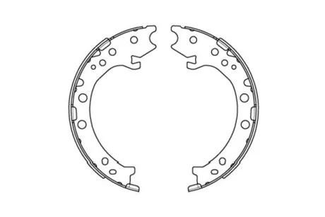 Комплект гальмівних колодок KAVO KBS-2903