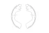 PARTS HYUNDAI Комплект гальмівних колодок GALLOPER II (JK-01) 2.5 TD 98-03, H-1 / STAREX (A1) 2.4 03-04 KAVO KBS-3403 (фото 1)