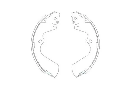 PARTS HYUNDAI Комплект гальмівних колодок GALLOPER II (JK-01) 2.5 TD 98-03, H-1 / STAREX (A1) 2.4 03-04 KAVO KBS-3403