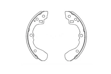 PARTS MAZDA Щеки тормозные 626 1.6 83-12 /87 200X26 KAVO KBS-4407