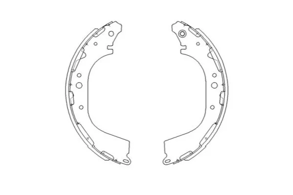PARTS NISSAN щоки гальмівні PickUp 88-01 KAVO KBS-7411 (фото 1)
