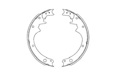 PARTS NISSAN щоки гальмівні PATROL 2.8-3.0 DS 82- KAVO KBS-7426