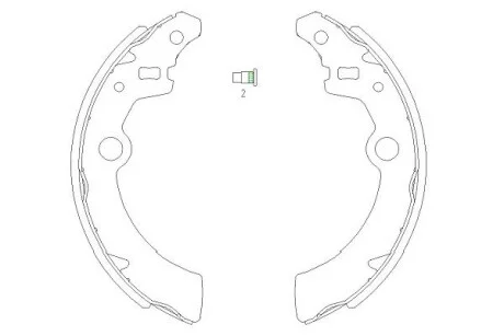 PARTS щоки гальм. SUZUKI Ignis, Wagon R+ KAVO KBS-8907