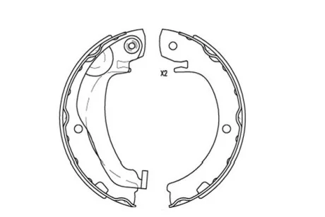 Комплект гальмівних колодок KAVO KBS-9924