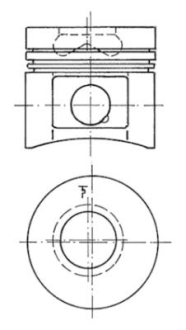 Поршень KOLBENSCHMIDT 40073600