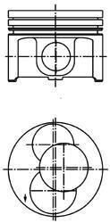 Поршень KOLBENSCHMIDT 40093700 (фото 1)