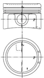 Поршень 0.50 Audi A3/A4/A6 / Skoda Octavia / VW Bora/Golf 1.8 T 95 - 10 (81.51 mm) KOLBENSCHMIDT 40434620