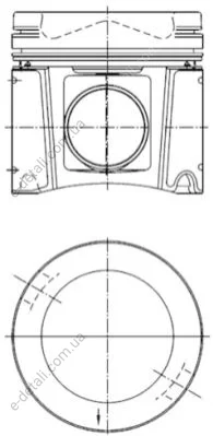 Поршень KOLBENSCHMIDT 40448601 (фото 1)
