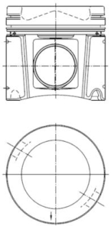 Поршень KOLBENSCHMIDT 40448601 (фото 1)