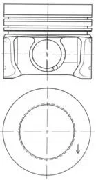 Поршень VW Caddy III/IV 1.6TDI 10- (79.75mm/+0.25) KOLBENSCHMIDT 41095610
