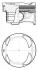 Поршень VW Golf VII/VIII/Passat B8/Tiguan 1.5 TSI (74.51mm/STD) KOLBENSCHMIDT 41108600 (фото 1)