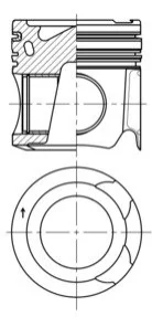 Поршень KOLBENSCHMIDT 41276600 (фото 1)