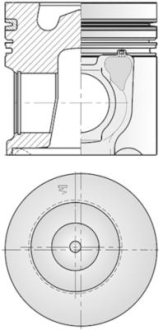 Поршень KOLBENSCHMIDT 41505600