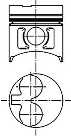 Поршень KOLBENSCHMIDT 41529620