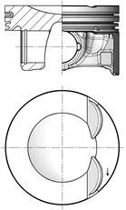 Поршень Audi A3/Q3/Skoda Superb III/VW Golf VII/Passat B8 2.0 TSI/TFSI 12- (83.01mm/+0.50) KOLBENSCHMIDT 41533620