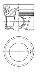 Поршень KOLBENSCHMIDT 41661620