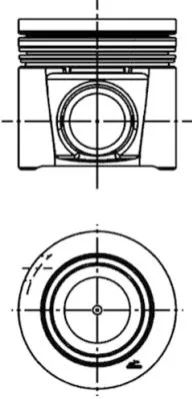 Поршень KOLBENSCHMIDT 41707600 (фото 1)