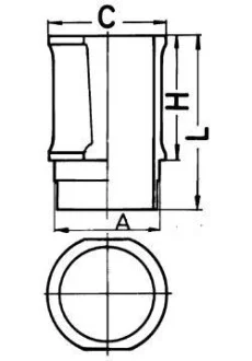 Гільза циліндру KOLBENSCHMIDT 89 301 110
