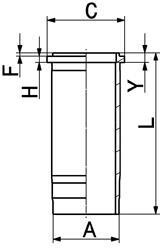 Гільза циліндра KOLBENSCHMIDT 89399110