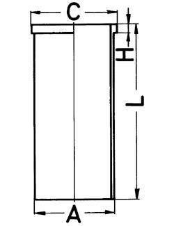 Гільза циліндра KOLBENSCHMIDT 89514190