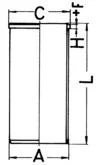 Гільза поршнева VW LT 2.8TDI (d=93mm) KOLBENSCHMIDT 89734190