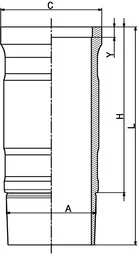 Гільза циліндра KOLBENSCHMIDT 89901110