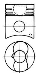 Поршень двигуна KOLBENSCHMIDT 93274600