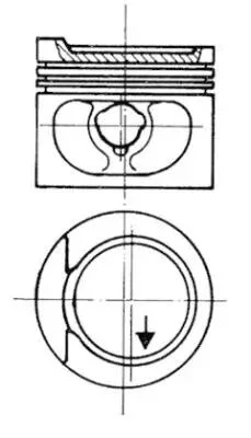 Поршень VAG 81,26 KOLBENSCHMIDT 93872610 (фото 1)