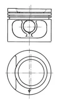 Поршень KOLBENSCHMIDT 93876610