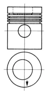 Поршень KOLBENSCHMIDT 93882600