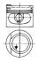 Поршень VW Passat/Golf III/Caddy/ Audi 100 1.8 82- (81.01mm/STD) KOLBENSCHMIDT 93928600 (фото 1)