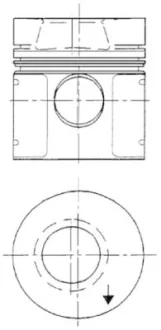 Поршень MB OM364 (98.00mm/+0.5) KOLBENSCHMIDT 93951610