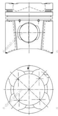 Поршень KOLBENSCHMIDT 94846600 (фото 1)