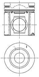 Поршень двигуна KOLBENSCHMIDT 99353600