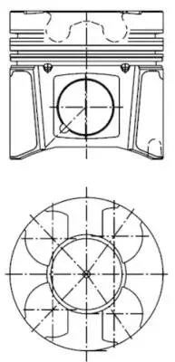 Поршень KOLBENSCHMIDT 99469600 (фото 1)