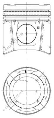 Поршень KOLBENSCHMIDT 99697600 (фото 1)