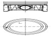 Поршень с кольцами VAG 77.01 1.4 BCA/BKY (выр-во KS) KOLBENSCHMIDT 99913621 (фото 1)
