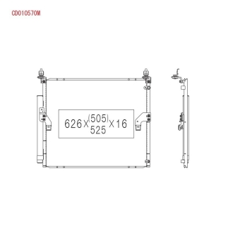 Радіатор кондиціонера KOYORAD CD010570M