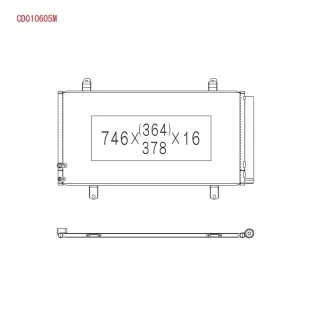 Радіатор кондиціонера KOYORAD CD010605M