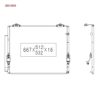 Радиатор кондиционера KOYORAD CD010850