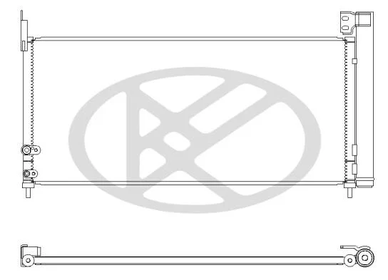 Радиатор кондиционера KOYORAD CD011025M (фото 1)