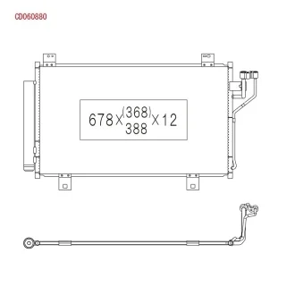 Радиатор кондиционера MAZDA 6 (GJ) 12-, 3 BM 13-19 KOYORAD CD060880